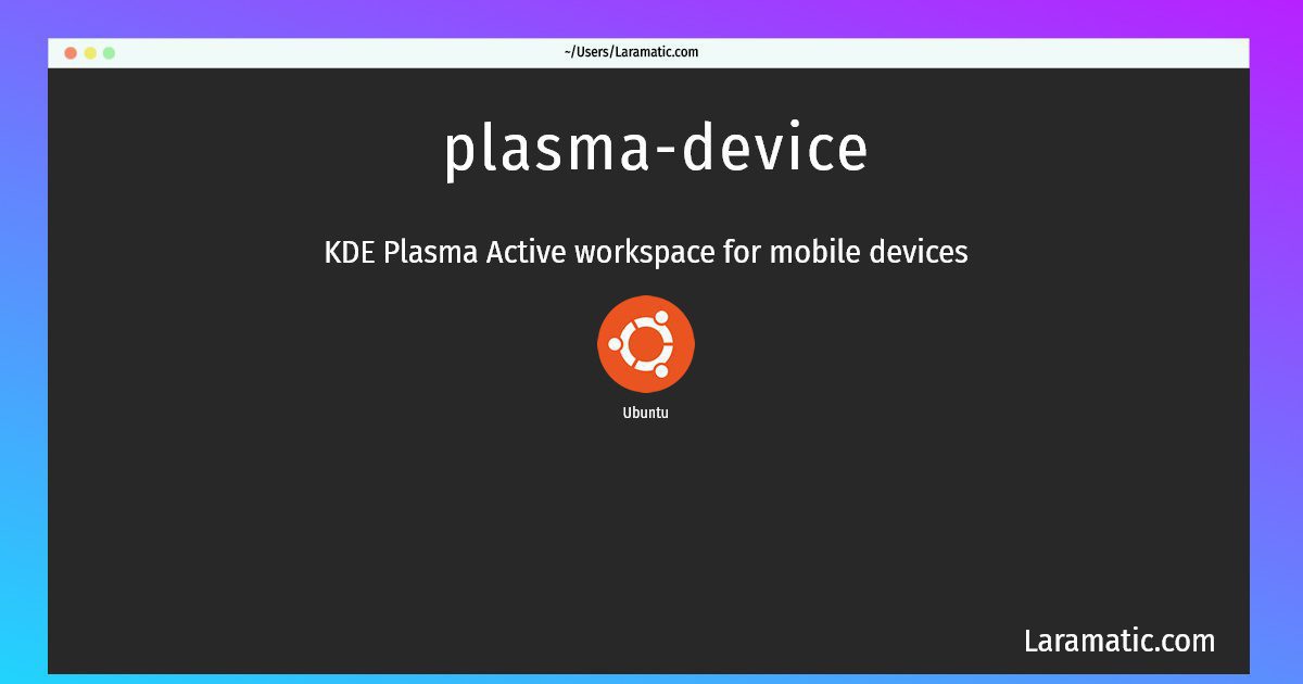 plasma device