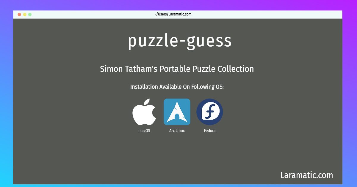 puzzle guess