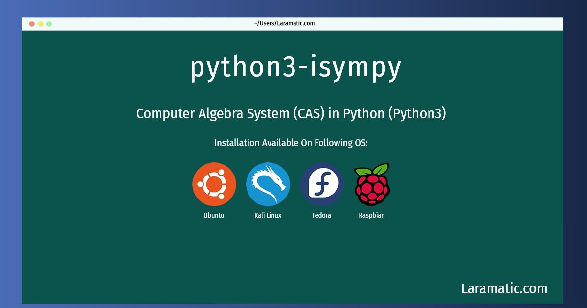 python3 isympy