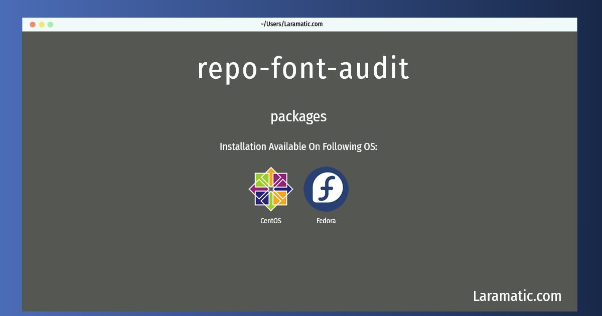 how-to-install-repo-font-audit-laramatic