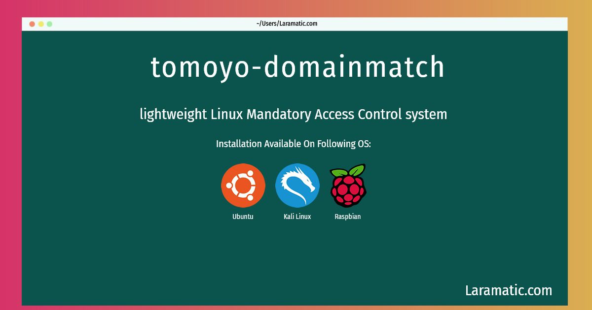 tomoyo domainmatch