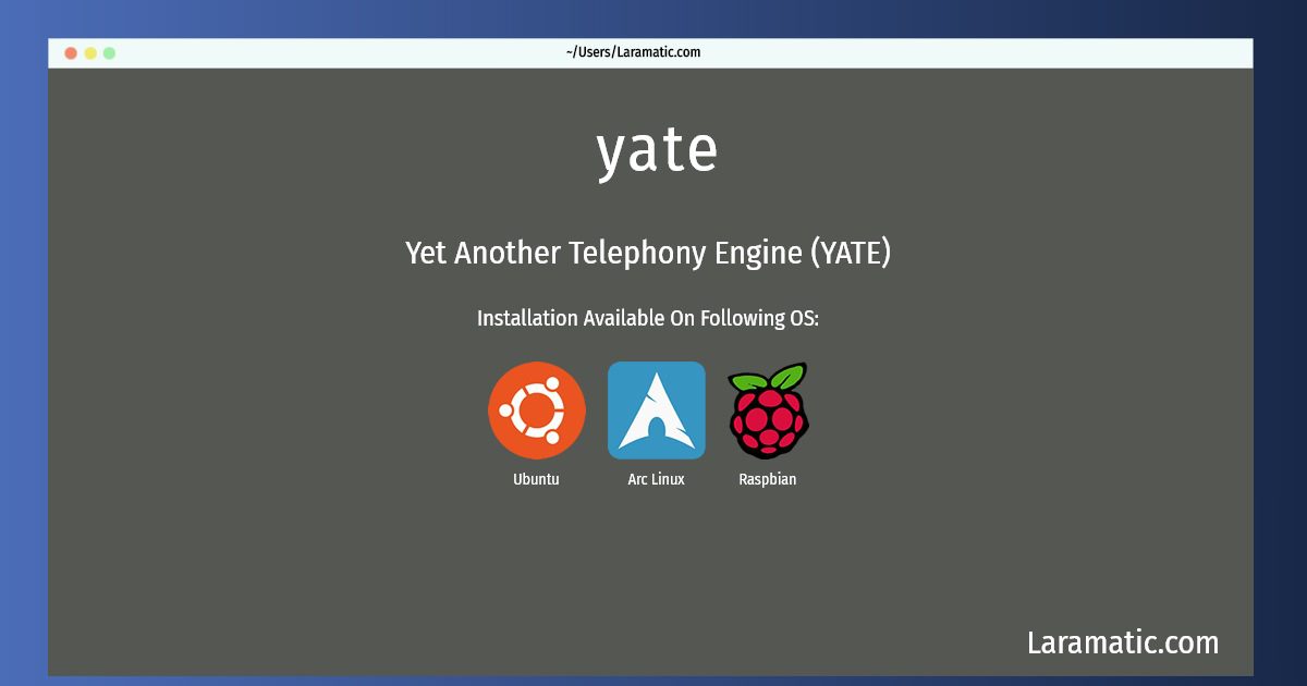 for mac instal Yate