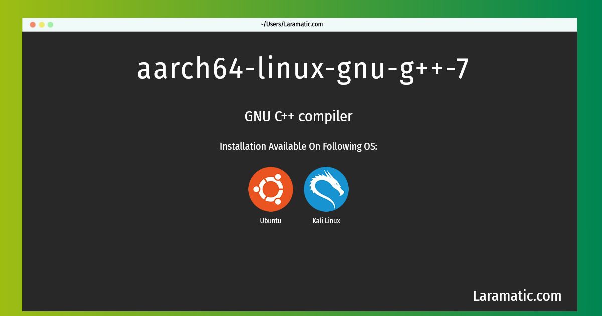 aarch64 linux gnu g 7