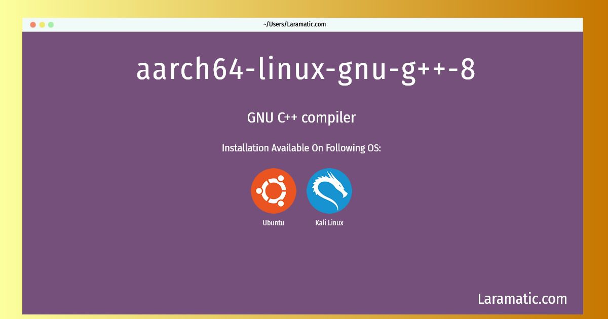 aarch64 linux gnu g 8