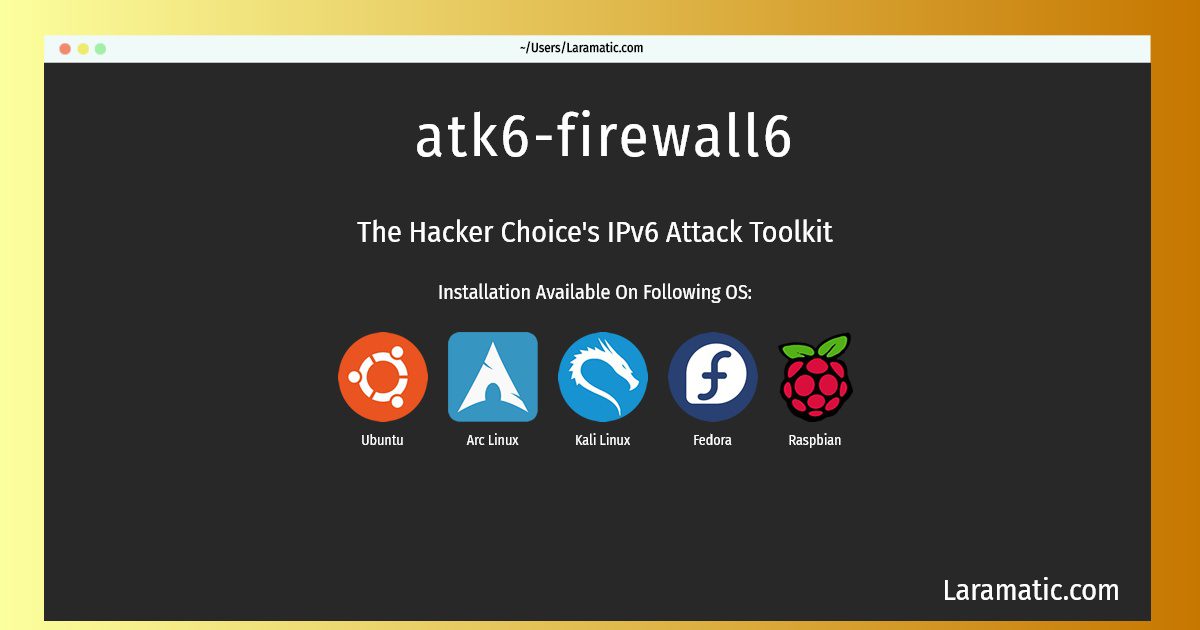 atk6 firewall6