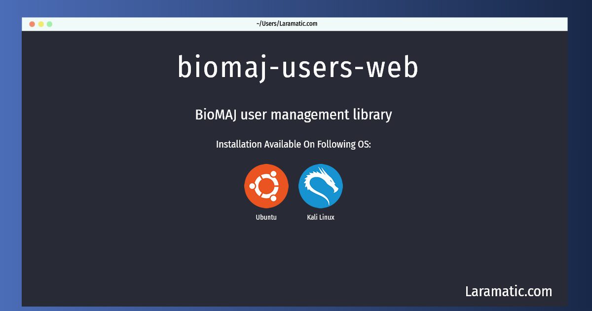 biomaj users web
