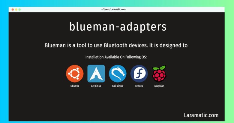 blueman adapters