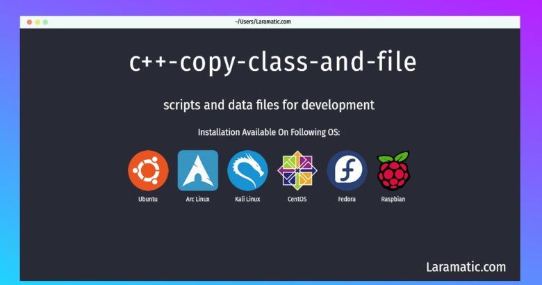 c copy class and file