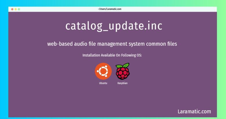 catalog update inc