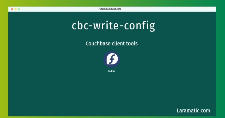 cbc write config