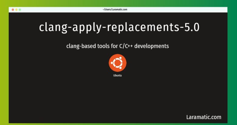 clang apply replacements 5 0