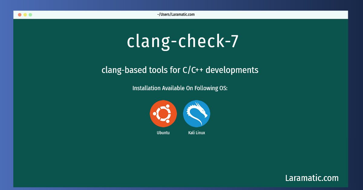 clang check 7
