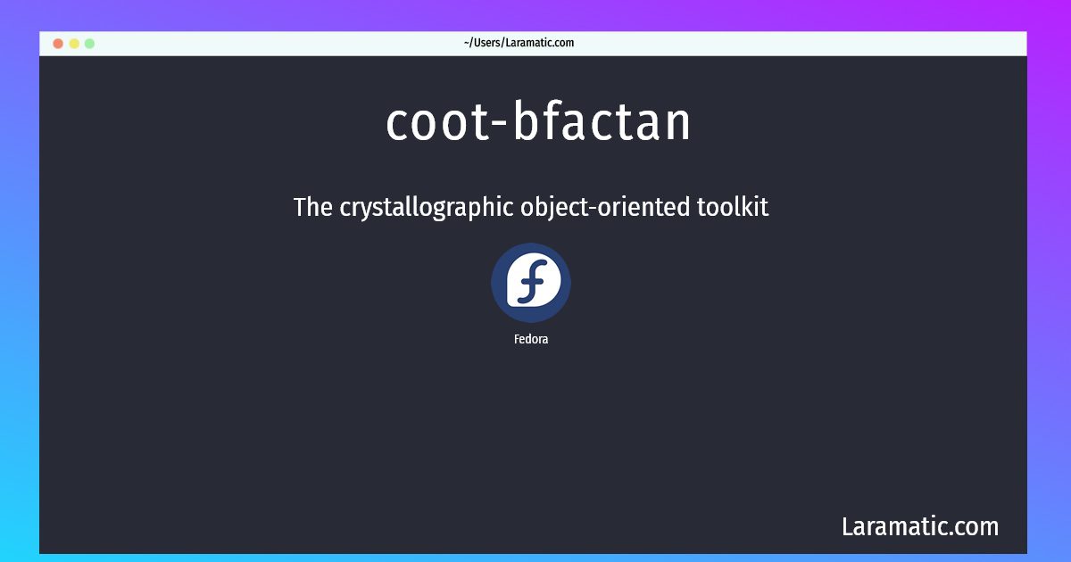 coot bfactan