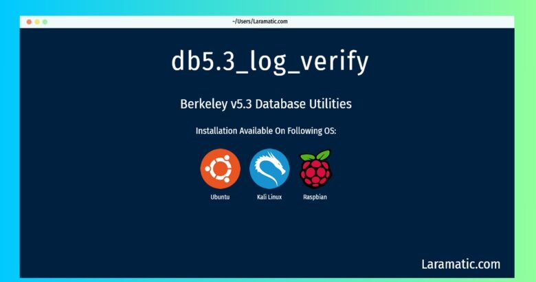 db5 3 log verify