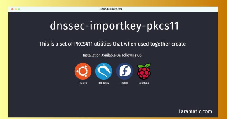dnssec importkey pkcs11