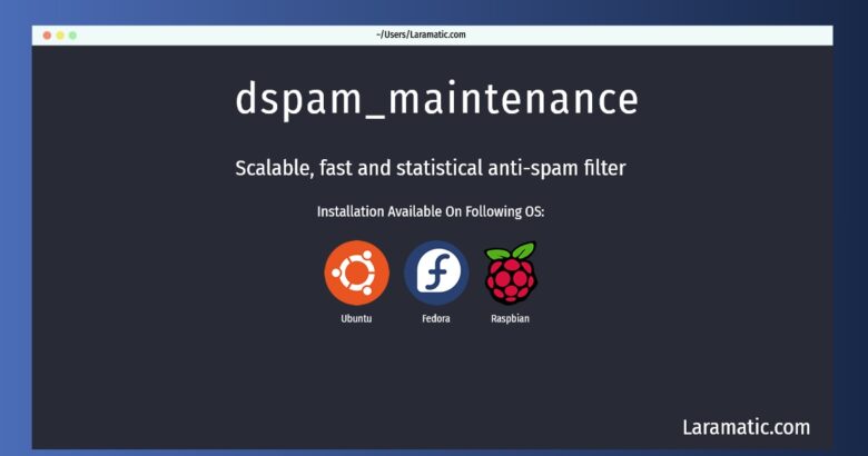 dspam maintenance