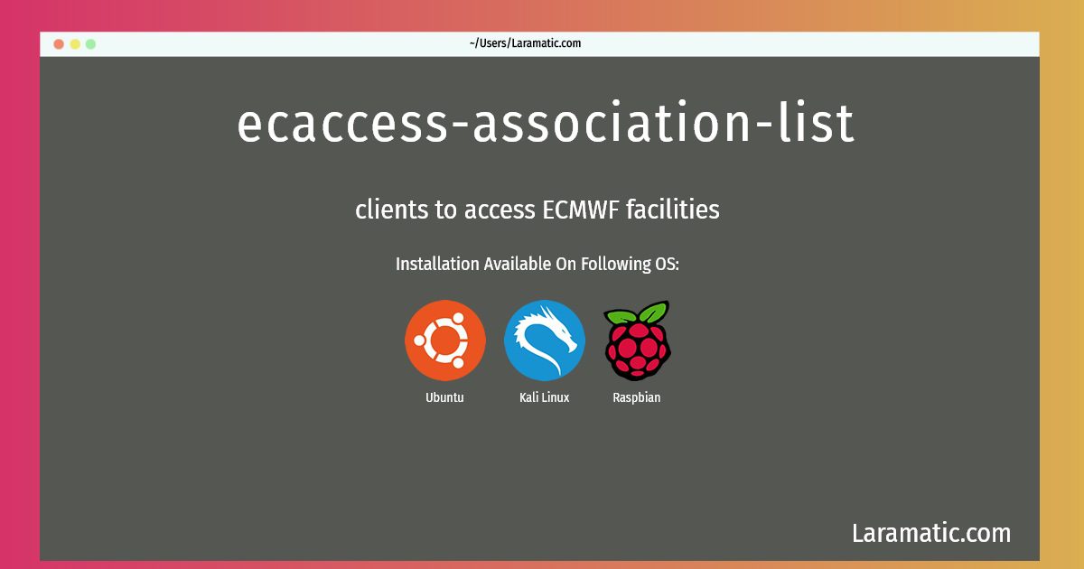 ecaccess association list