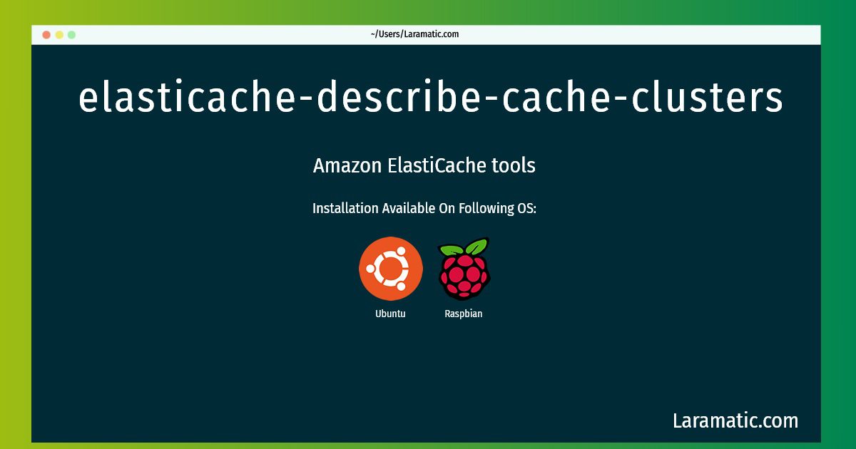 elasticache describe cache clusters