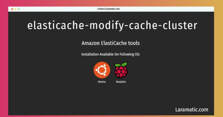 elasticache modify cache cluster
