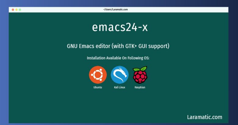 emacs24 x