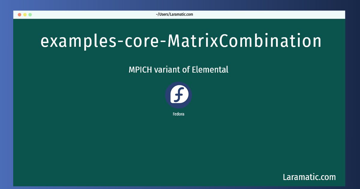 examples core