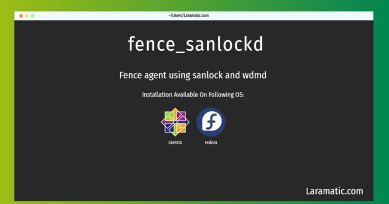 fence sanlockd
