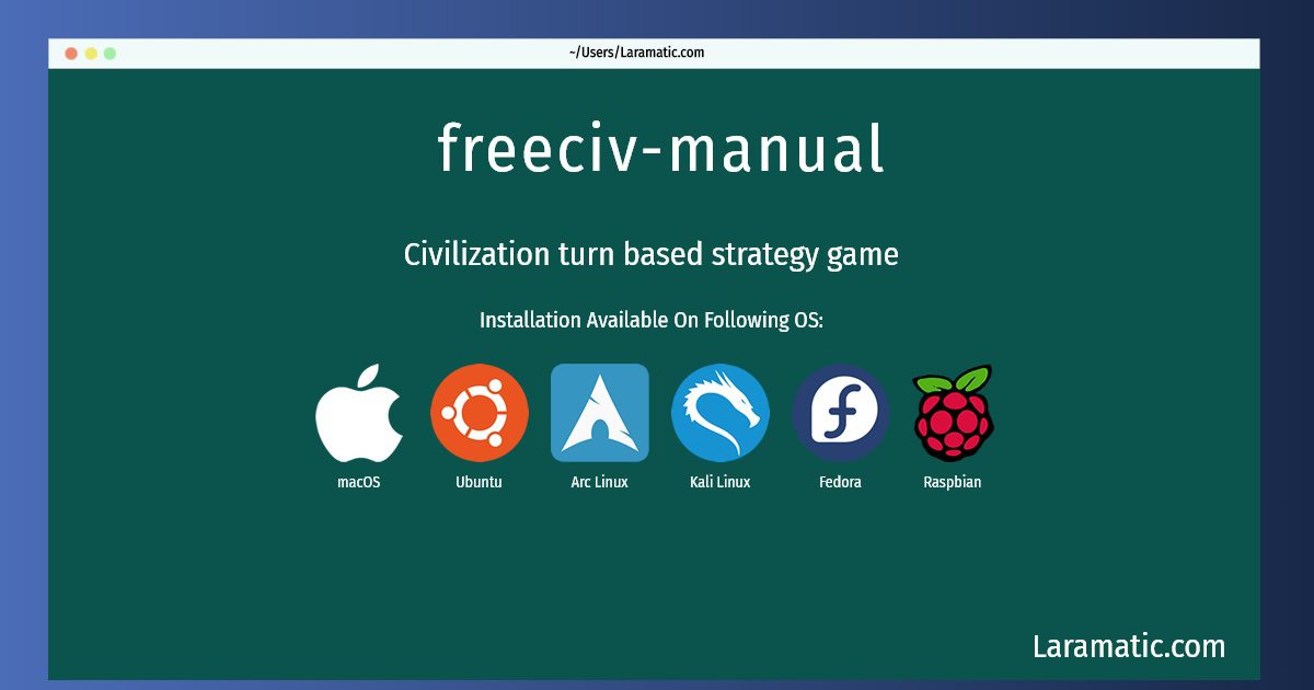 freeciv manual