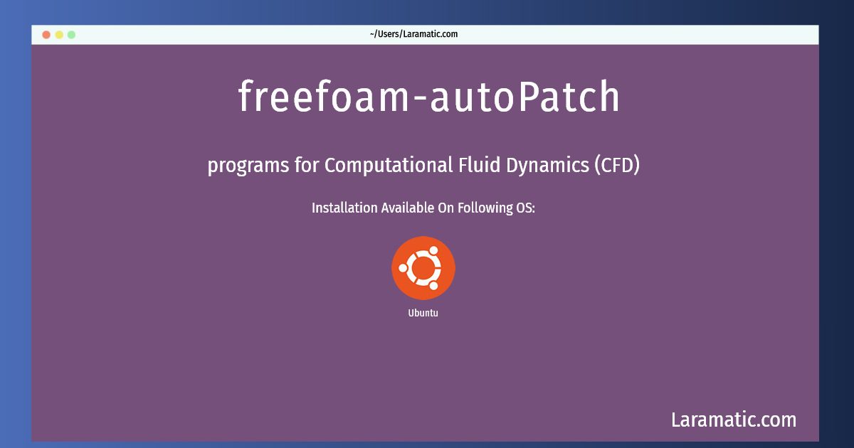freefoam autopatch