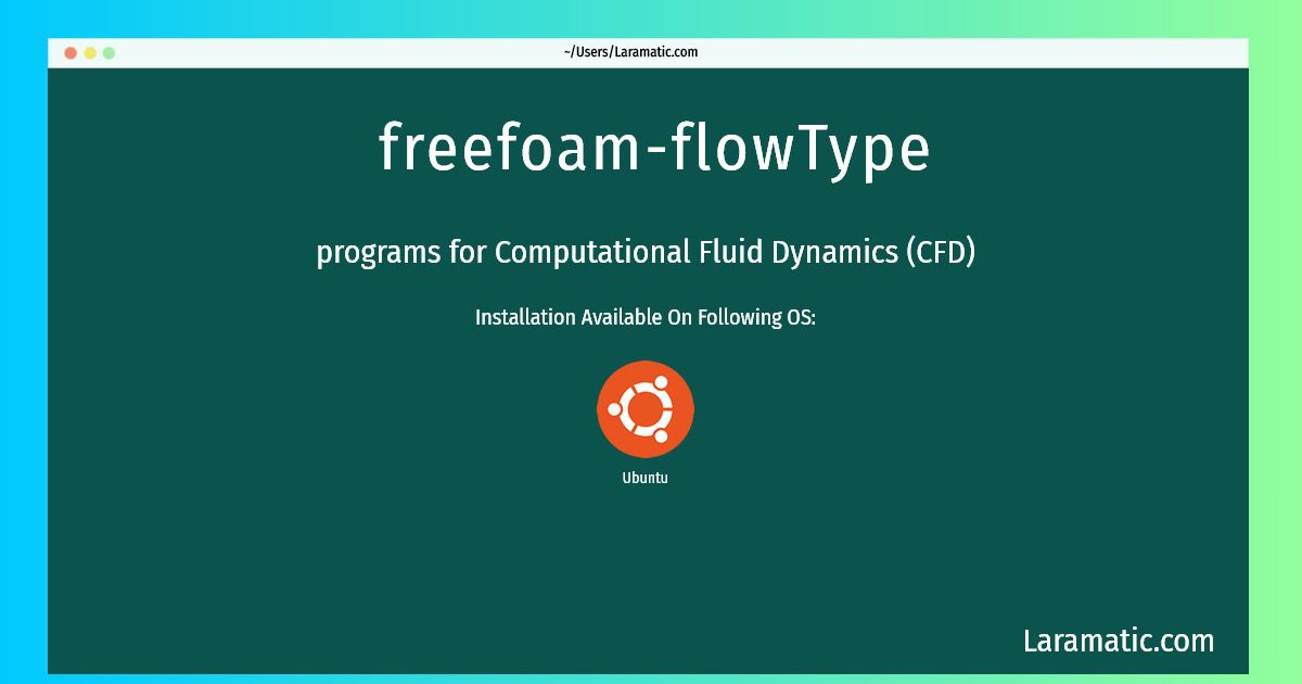 freefoam flowtype
