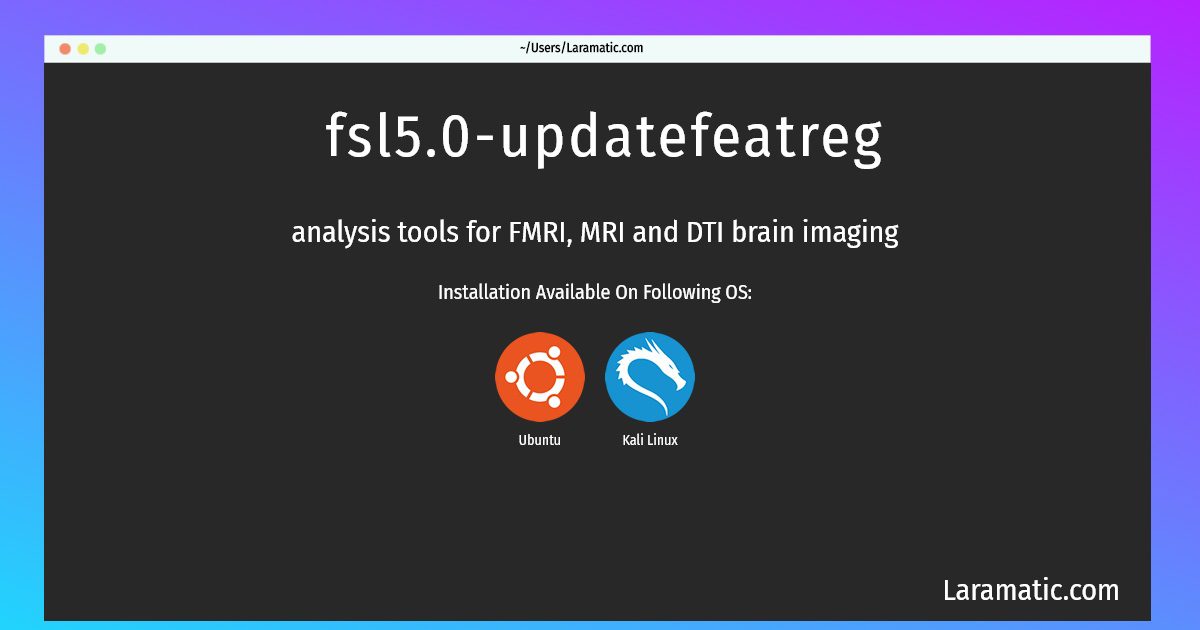 fsl5 0 updatefeatreg