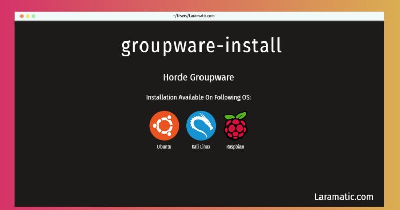 groupware install