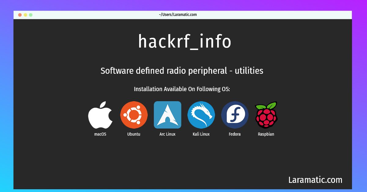 hackrf info