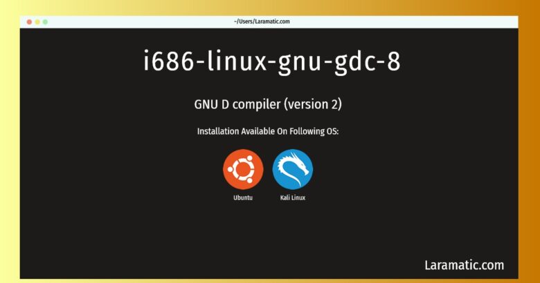 i686 linux gnu gdc 8