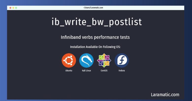ib write bw postlist