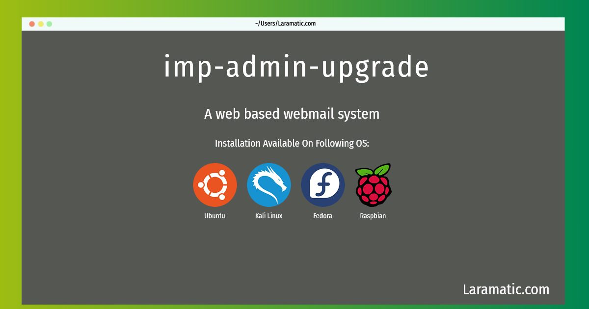 imp admin upgrade