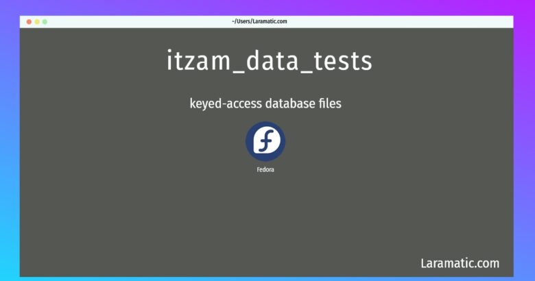 itzam data tests