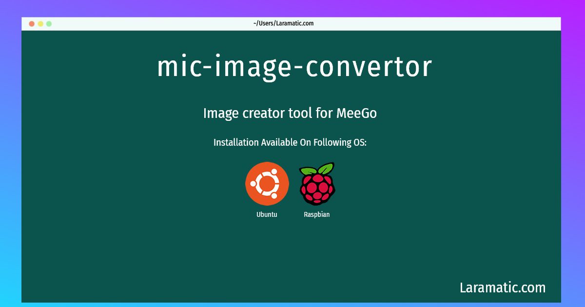 mic image convertor