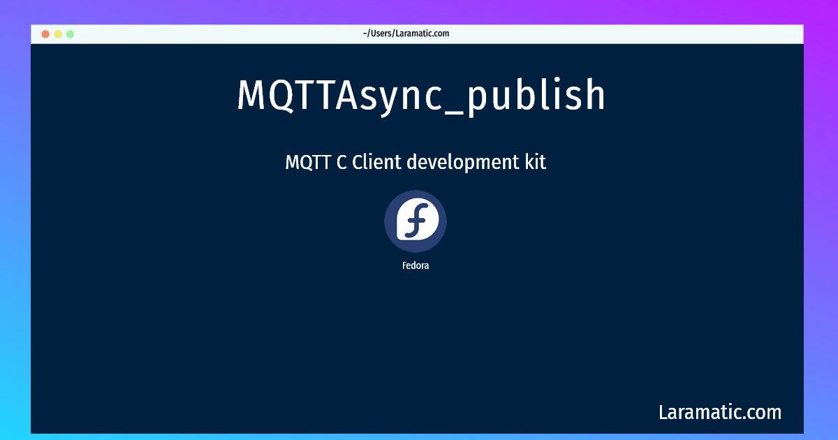 mqttasync publish