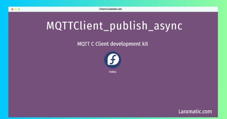 mqttclient publish async