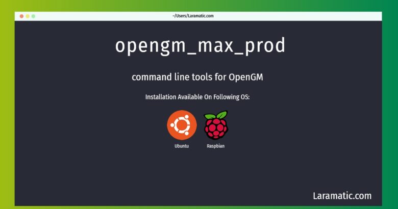 opengm max prod