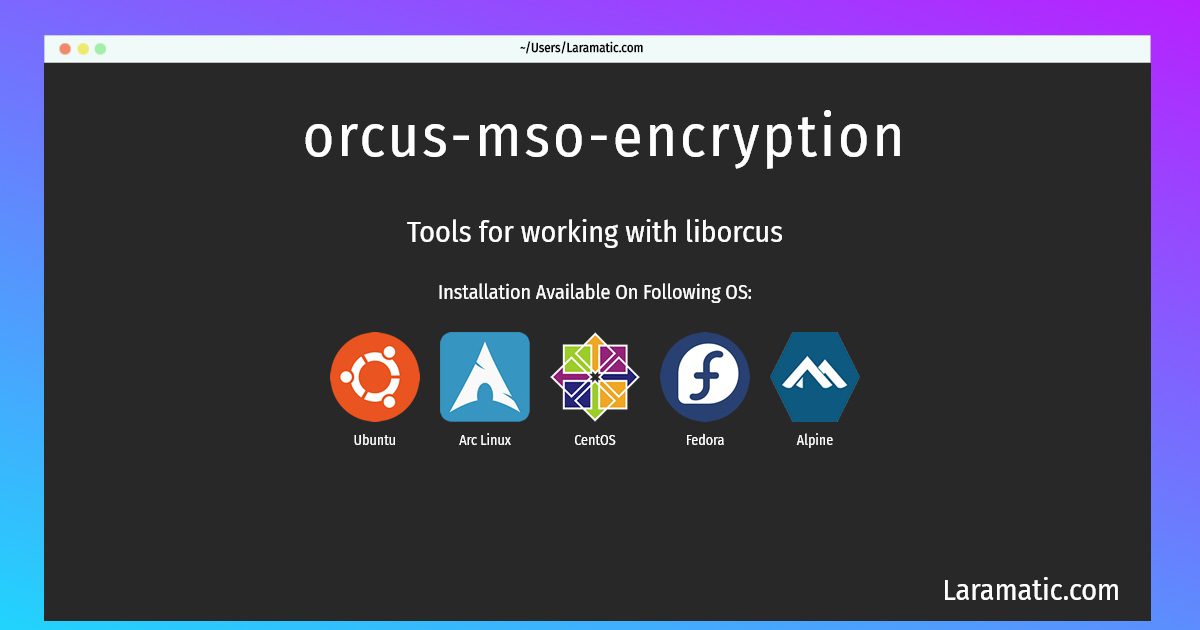 orcus mso encryption