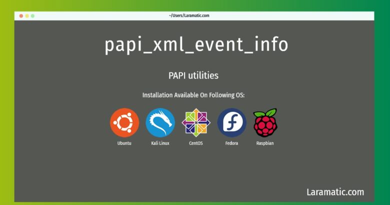 papi xml event info