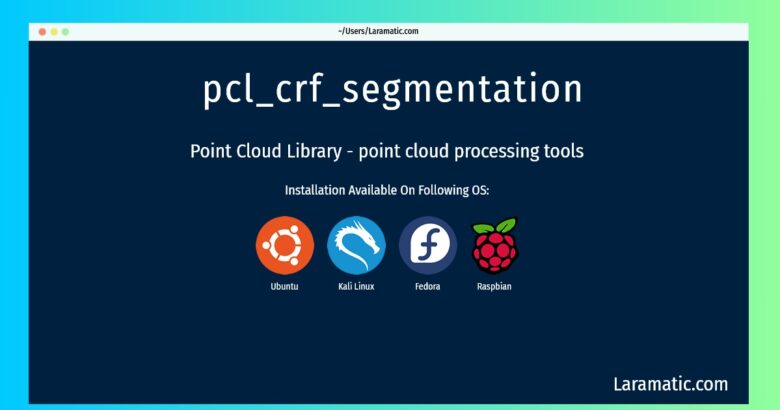 pcl crf segmentation