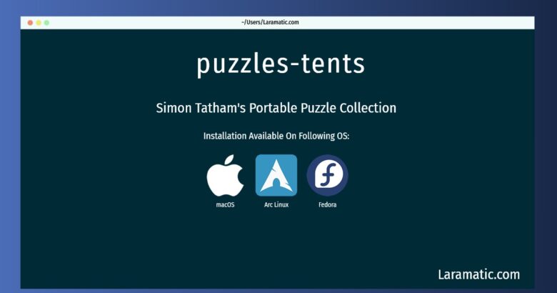 puzzles tents