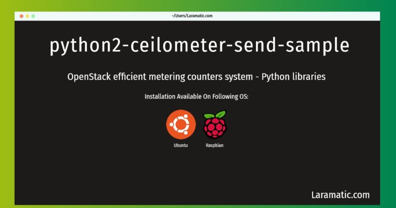 python2 ceilometer send sample