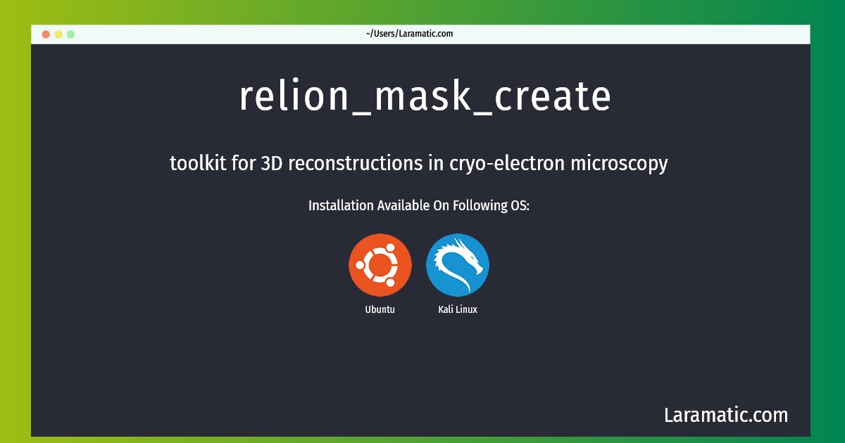 relion mask create