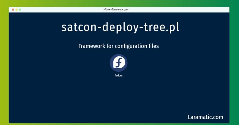 satcon deploy tree pl