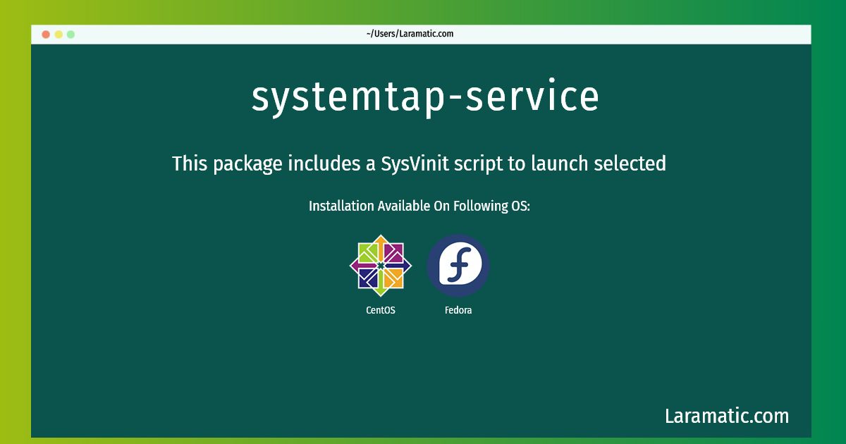 systemtap service