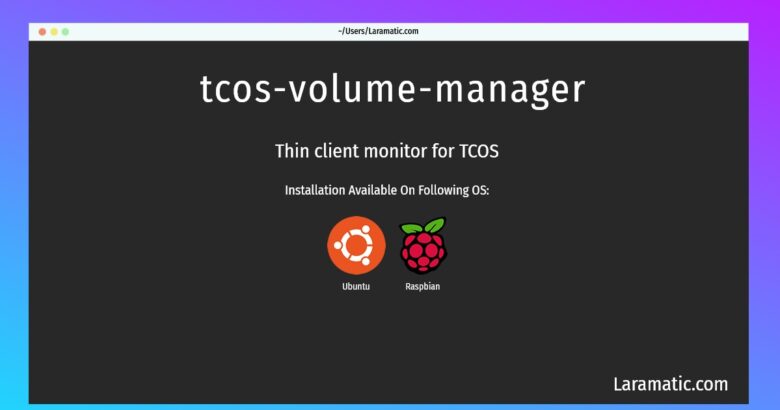 tcos volume manager