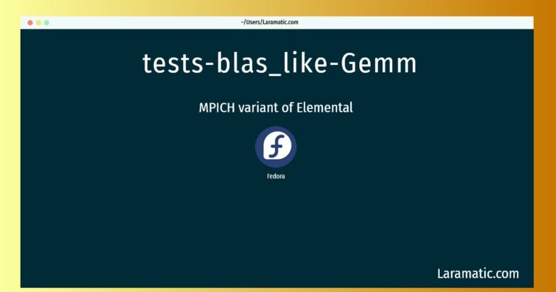 tests blas like gemm